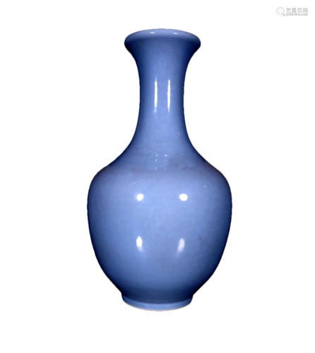 A Delicate Sky-glazed Vase