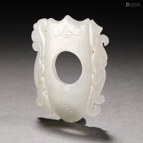 Qing Dynasty Hetian jade pendant