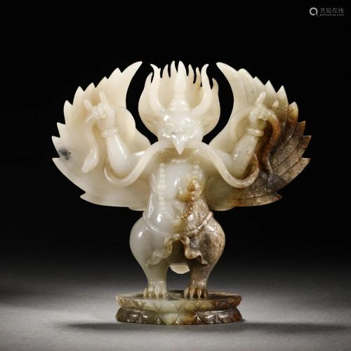 Han Dynasty Hetian Jade Dapeng Bird