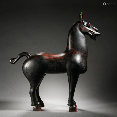 Han Dynasty Lacquer Horse Ornament