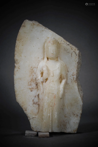 Northern Qi white stone Buddha statue