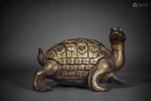 Han Dynasty golden tortoise