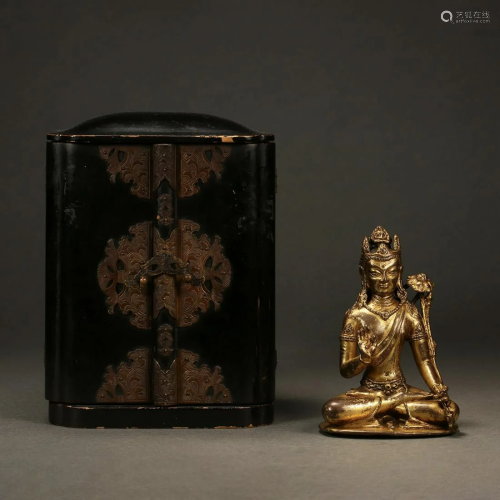 China Ming Dynasty Gilt Buddha Statue