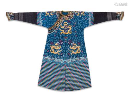 PARTICULARLY WELL-PRESERVED SUMMER DRAGON ROBE MADE OF EMBRO...