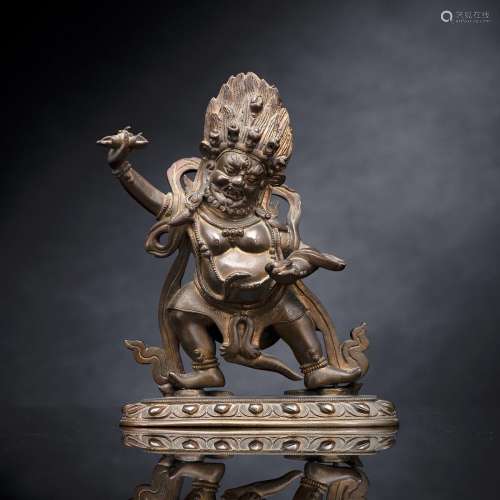 A BRONZE FIGURE OF VAJRAPANI