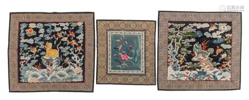 A PAIR OF EMBROIDERIES BASED ON HISTORIC MILITARY RANK BADGA...