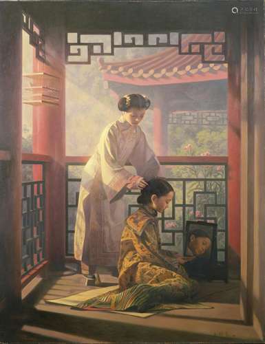 ZHU YIYONG (b. 1957): DRESSING IN THE SHADE