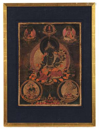 A THANGKA DEPICTING SYAMATARA