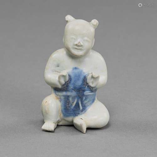 A CAO MAO CARGO PORCELAIN FIGURE OF A BOY