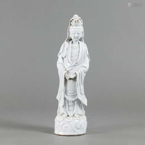 A STANDING DEHUA-WARE GUANYIN