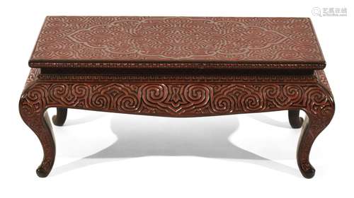 A SMALL GURI LACQUER TABLE