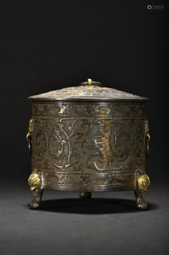 A Rare and Top Silver Censer With Flower Pattern