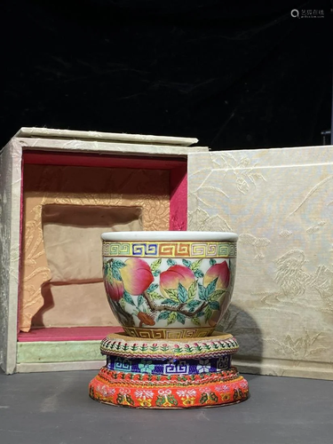 A Famille-rose 'Shou Tao' Cup