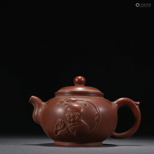 An Unusual Zisha Luohan Teapot