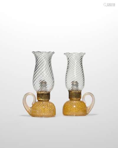 【¤】ERCOLE BAROVIER (1889-1974) Pair of Bedside Lampscirca 19...