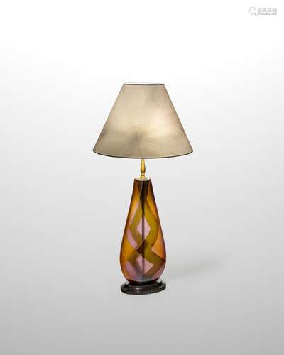 【¤】ERCOLE BAROVIER (1889-1974) Intarsio Table Lampcirca 1960...