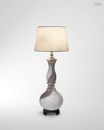 【¤】DINO MARTENS (1894-1970) Bianca Nero Table Lamp Basecirca...