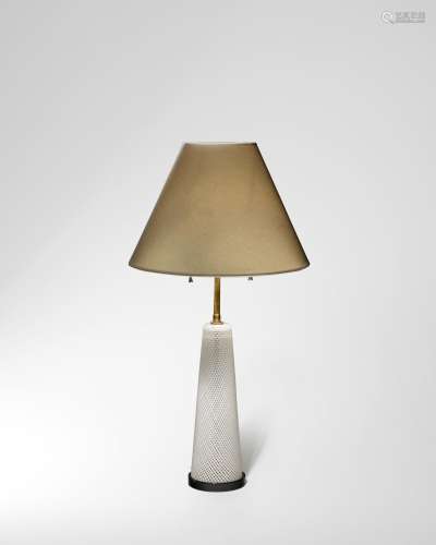 【¤】DINO MARTENS (1894-1970) Reticello Lampglass internally d...