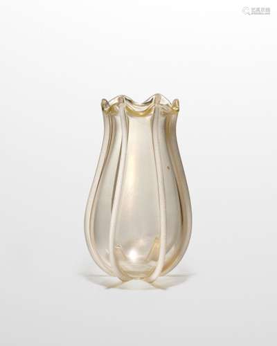 【¤】ARCHIMEDE SEGUSO (1909-1999) Monumental Vase with Ribs194...