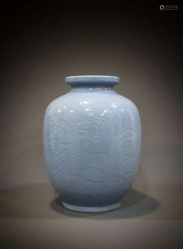 A Chinese 18th-century blue vase