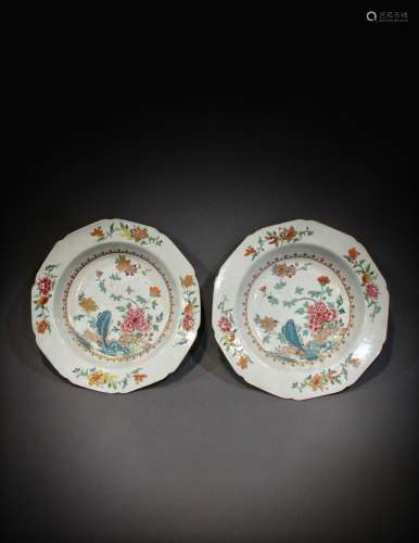 2 Chinese plates from the 19th to 20th centuries