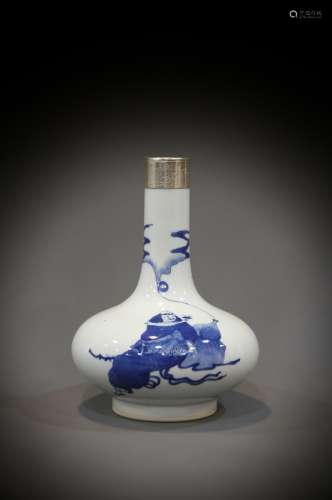 A Chinese vase from the 19th to the 20th century