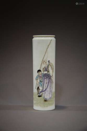 A porcelain work by a Chinese celebrity