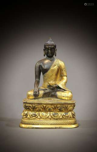 A Chinese Buddha statue from the 18th to the 19th century