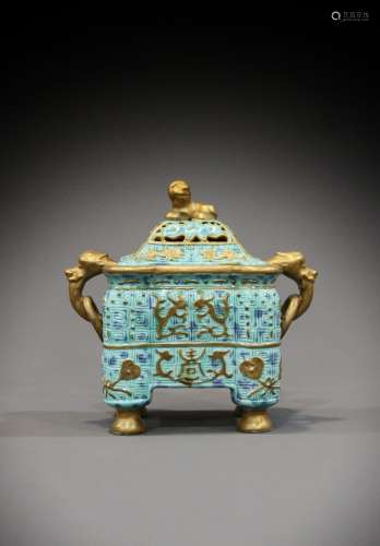 A Chinese incense burner from the 18th to the 19th century