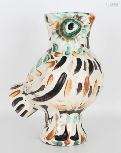 Picasso, Madoura 'Wood Owl' Ceramic Pitcher