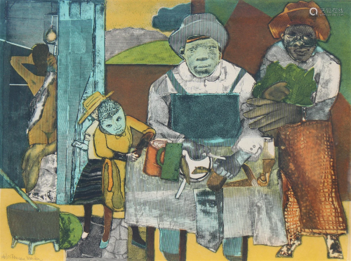 Romare Bearden (1911 - 1988) "The Family"