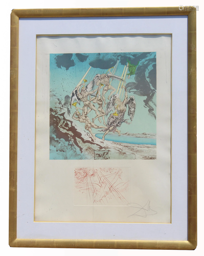 Dali "Return of Ulysses", Pencil Signed EA Litho