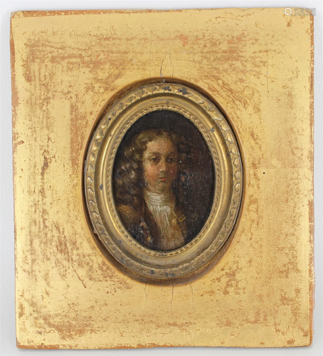 European School Miniature Portrait of Man