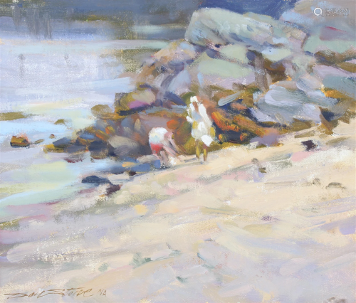 Don Stone (1929-2015) "Fish Beach, Monhegan"