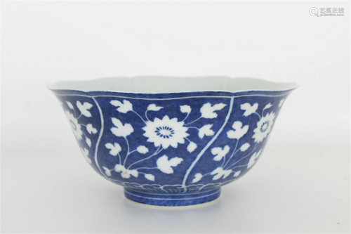 Yongzheng, Chinese Blue/White Porcelain Bowl