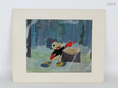 Jiminy Cricket Disney Production Cel