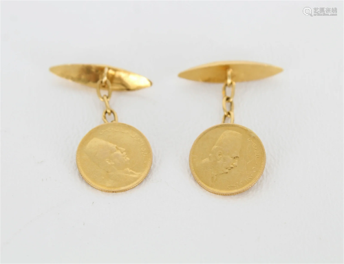 Pair of Gold Coin Cufflinks