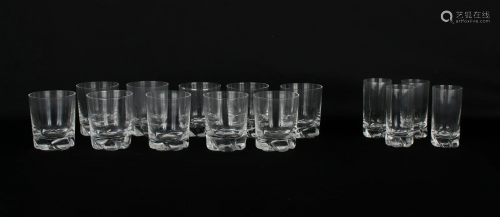 (14) Daum Crystal 'Blanzey' Glasses