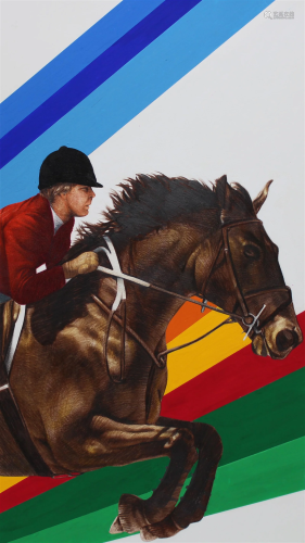Chris Calle (B. 1961) "Equestrian" Original
