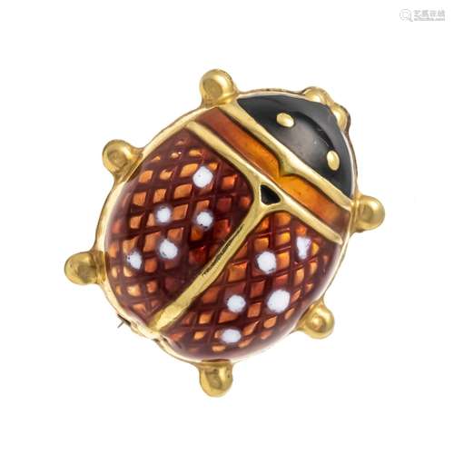 Ladybird brooch GG 750/000 wit