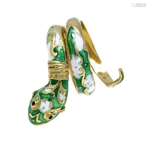 Enamel snake ring GG 585/000 w