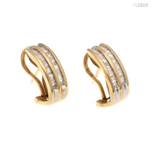 Diamond clip earrings GG 585/0