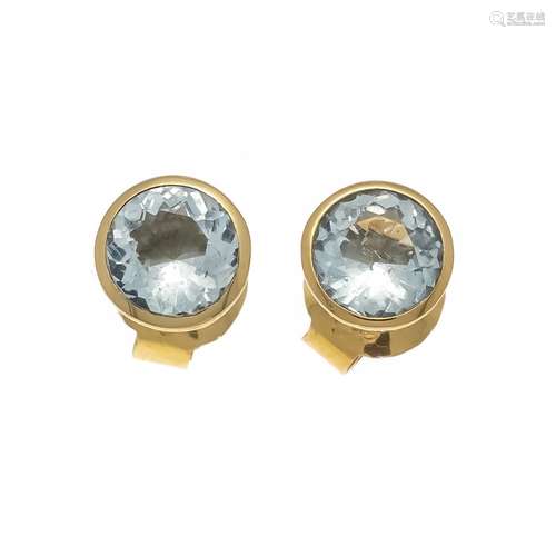 Aquamarine ear studs GG 750/00