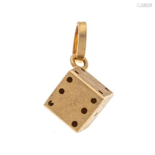 Cube pendant GG 750/000 matted