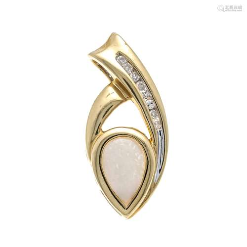 Opal-diamond pendant GG 585/00