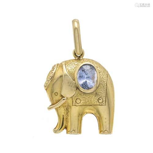 Elephant pendant GG 585/000 wi