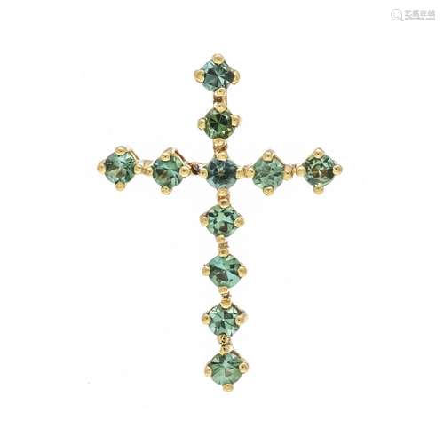 Tourmaline cross pendant GG 75