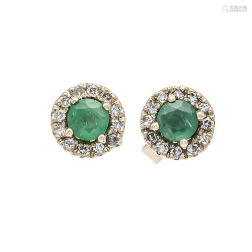 Emerald diamond earrings GG 58