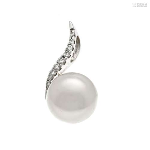 Pearl and diamond pendant WG 5