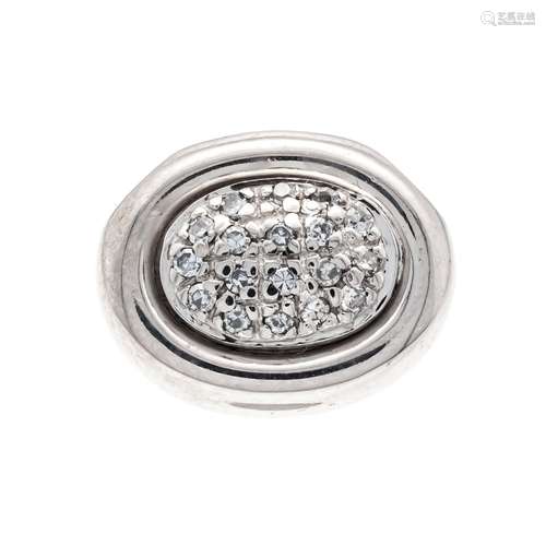 Diamond pendant WG 585/000 wit